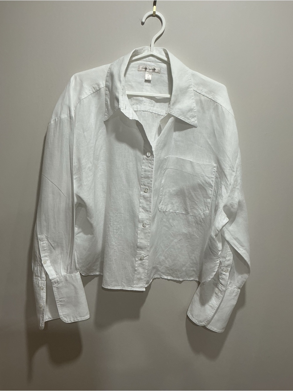 Women’s linen, banana republic, long sleeve blouse, size large